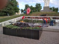Акт вандализма на Мемориале Славы